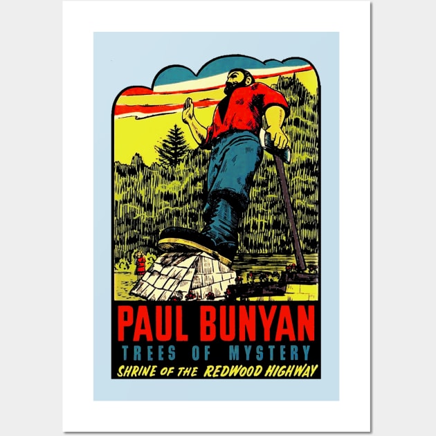 Paul Bunyan Vintage Wall Art by Hilda74